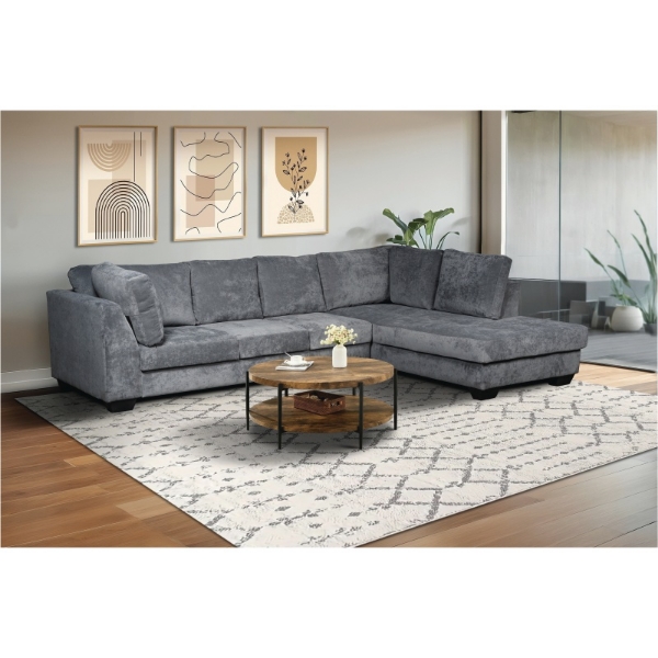 Picture of Denmark Corner Lounge Suite Tera Steel