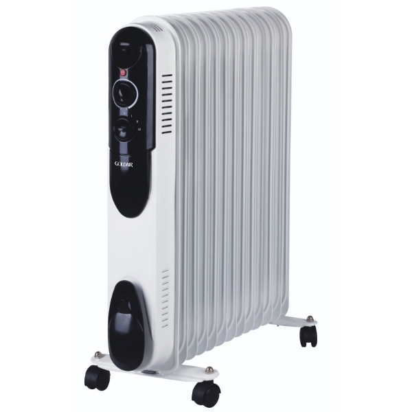 Picture of GOLDAIR 13 FIN 1000-2500W OIL HEATER - WHITE GSOR-1300