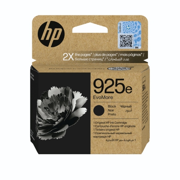 Picture of HP 925E EVOMORE BLACK ORIGINAL INK CARTRIDGE 4K0W3PE