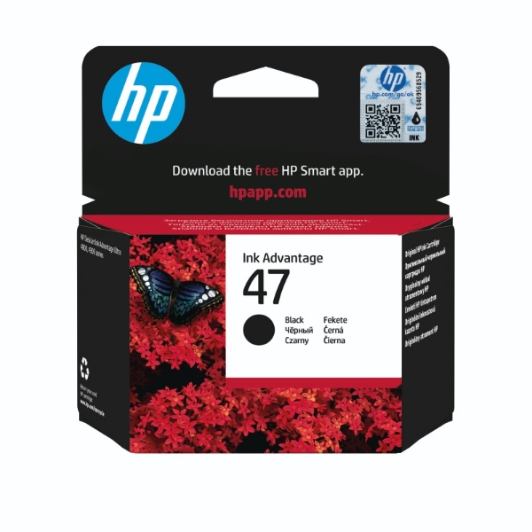 Picture of HP 47 BLACK ORIGINAL CARTRIDGE 6ZD21A